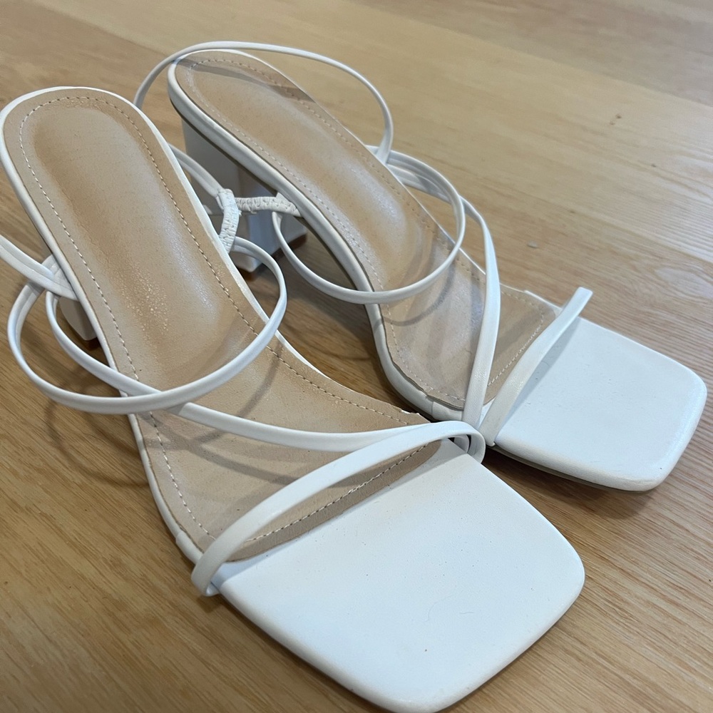 Strap Chunky Heeled Slingback Sandals